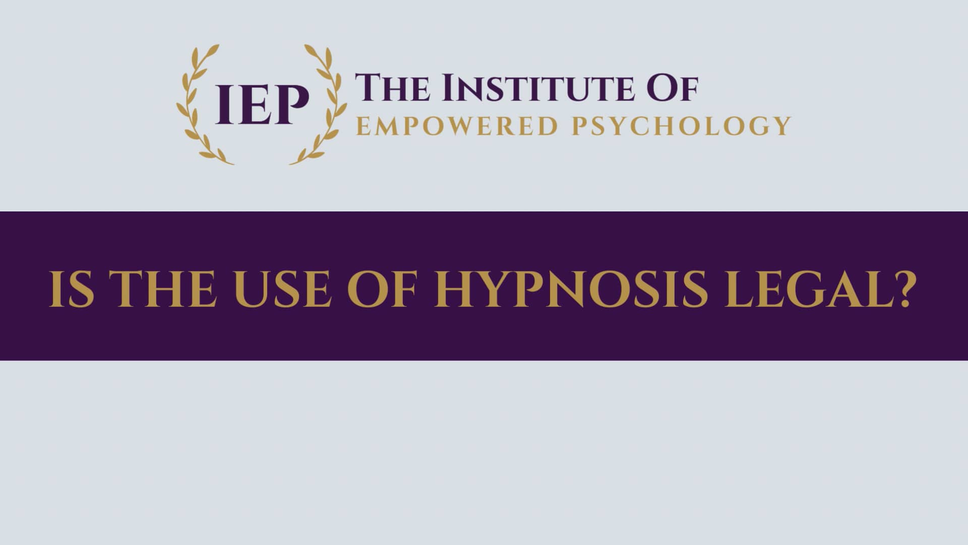 Is the use of Hypnosis Legal on Vimeo