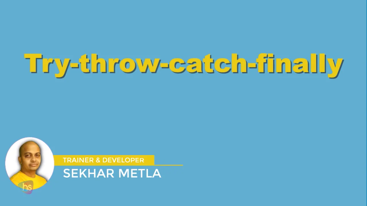 478 Trythrowcatchfinally on Vimeo