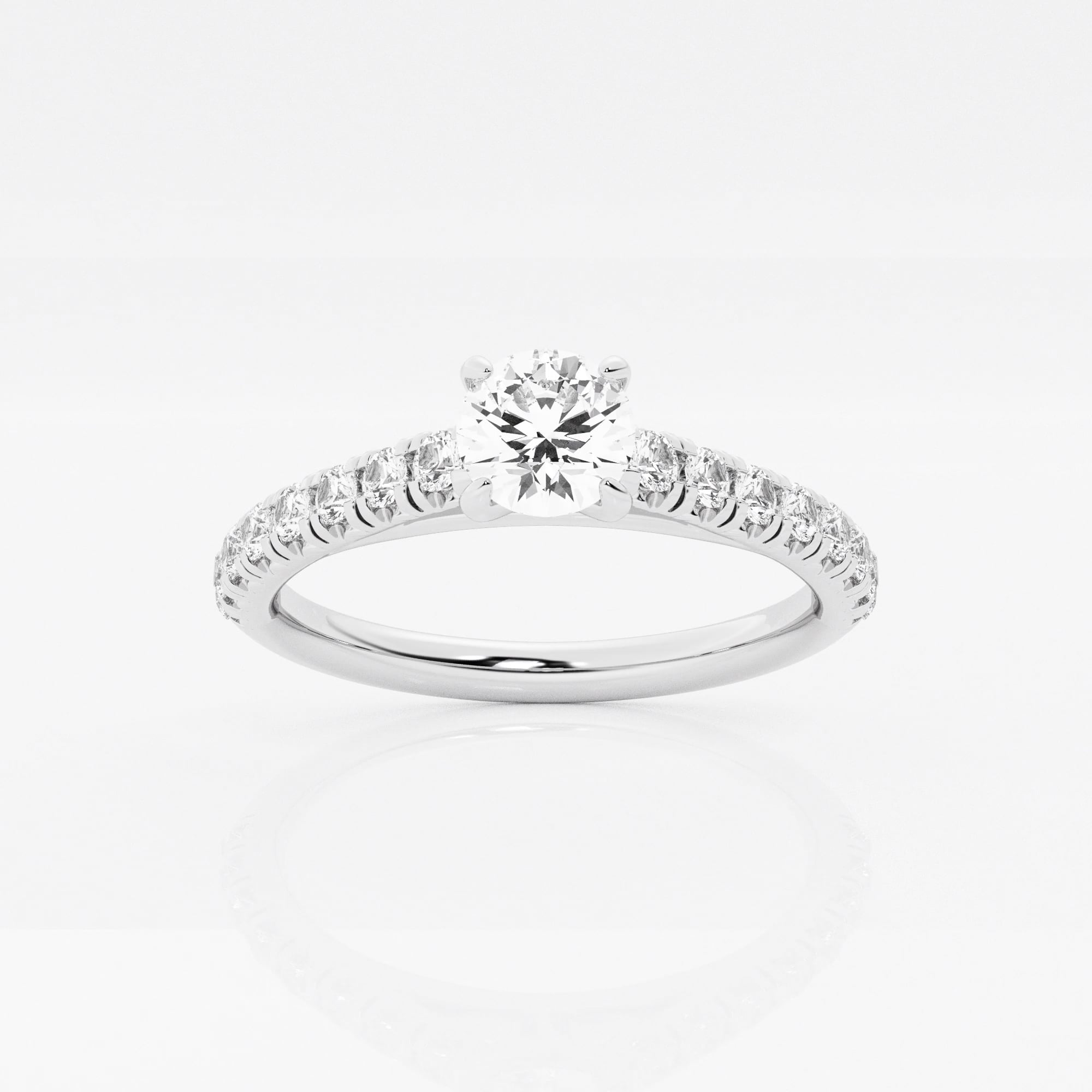 product video for 7/8 ctw Round Lab Grown Diamond French Pave Engagement Ring