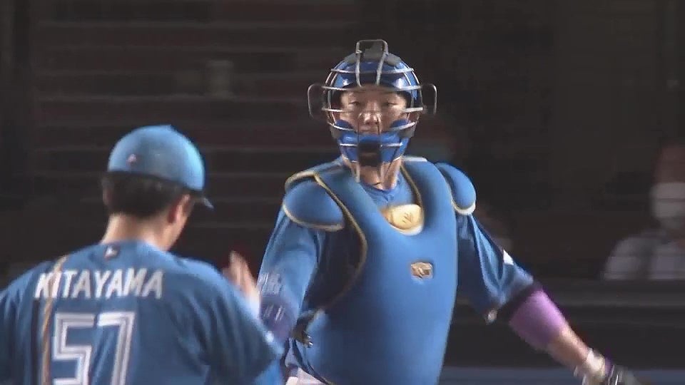 【8回裏】盗塁阻止成功!! ファイターズ・宇佐見真吾が素晴らしい送球を見せる!! 2022年7月6日 千葉ロッテマリーンズ 対 北海道日本ハムファイターズ
