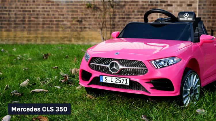 Pink mercedes remote control ride 2024 on car