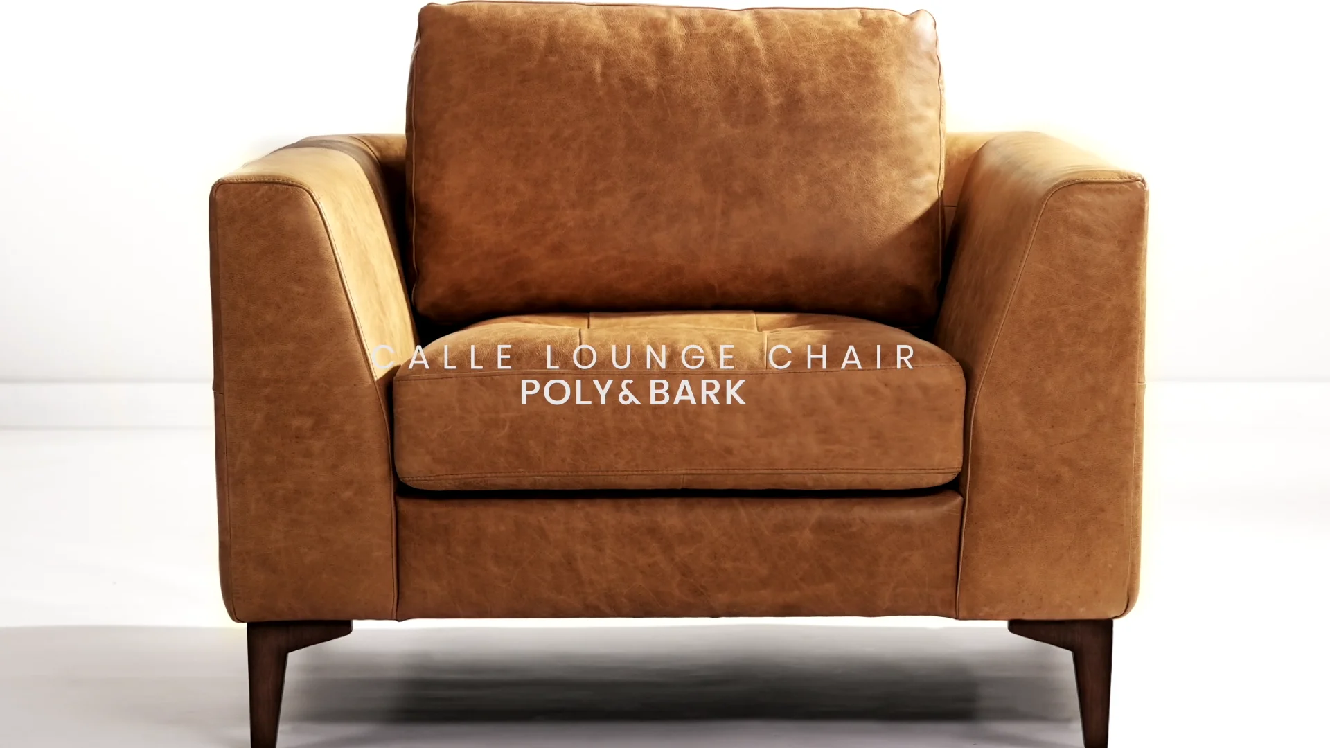 Poly and deals bark leather chair