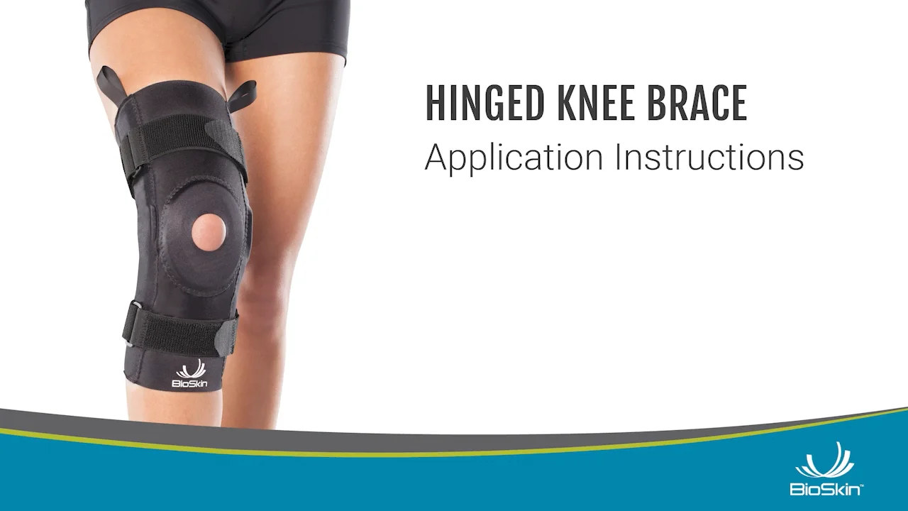 Hinged Knee Brace Application Instructions 