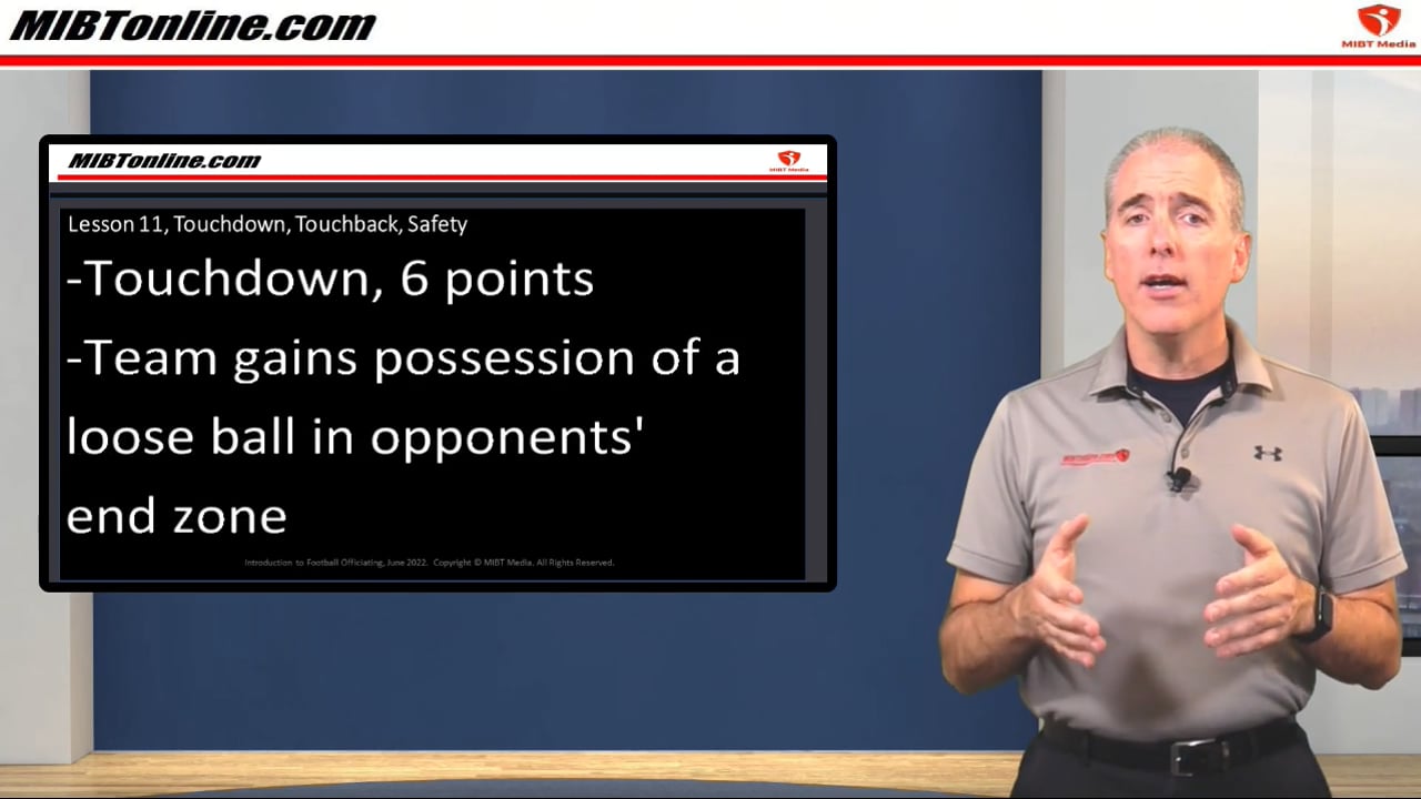 Introduction To Football Officiating: Lesson 11, Touchdown, Touchback or Safety