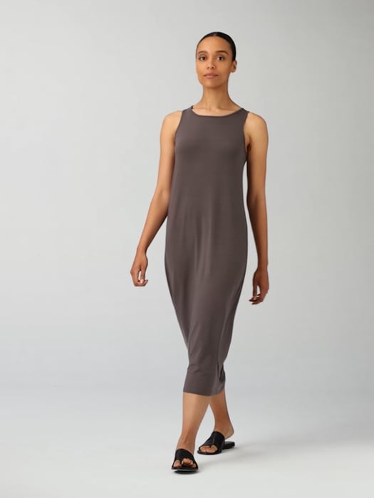 Stretch Jersey Knit Tank Dress EILEEN FISHER