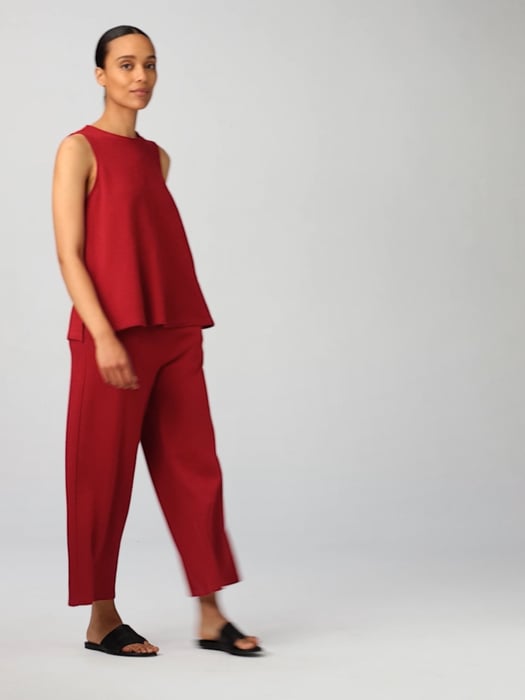 Elastic Bell Pants - Rib in assortment, Organic cotton rib