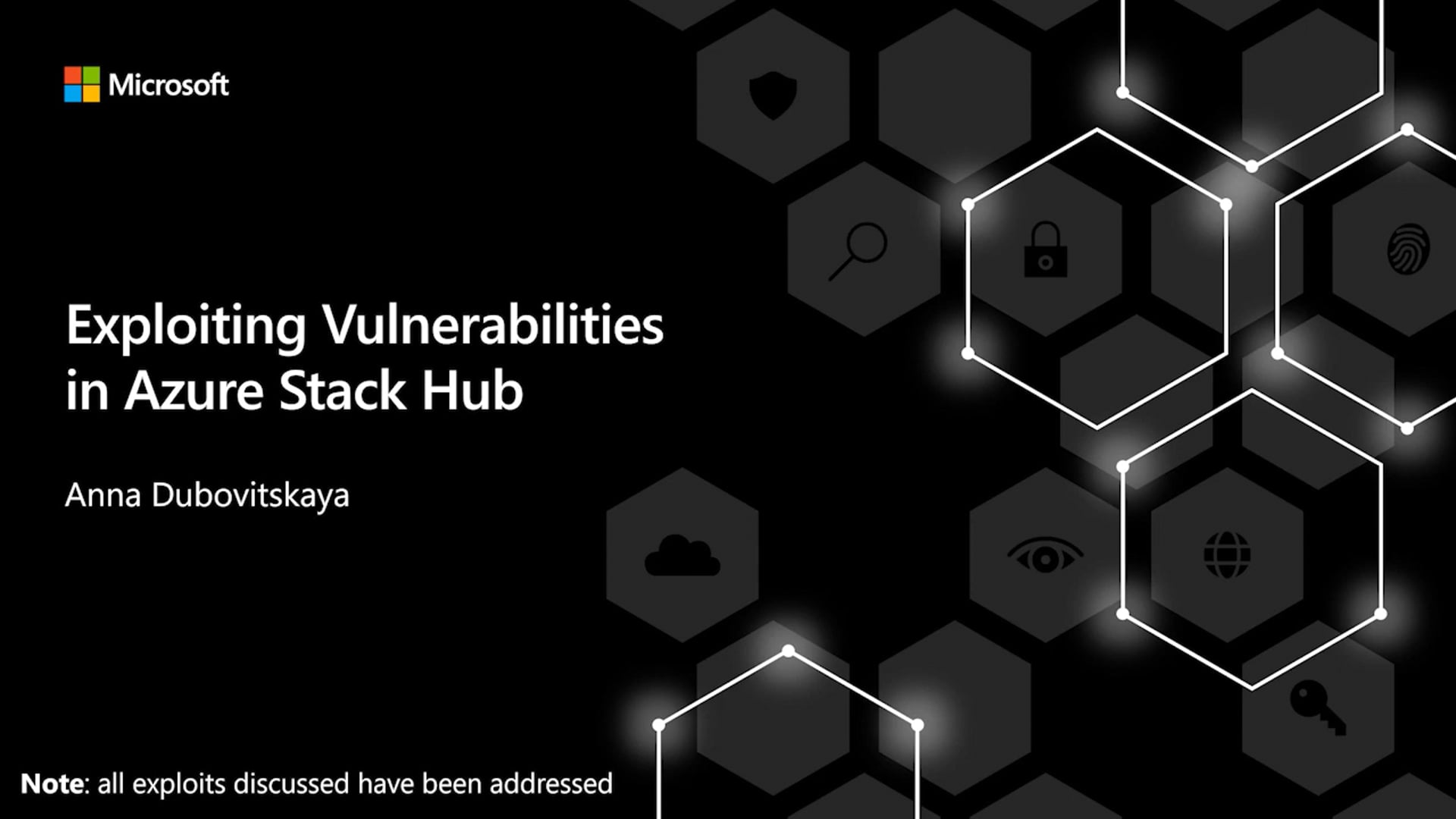 Exploiting Vulnerabilities in Azure Stack Hub - Cybersecurity Fundamentals Webinar