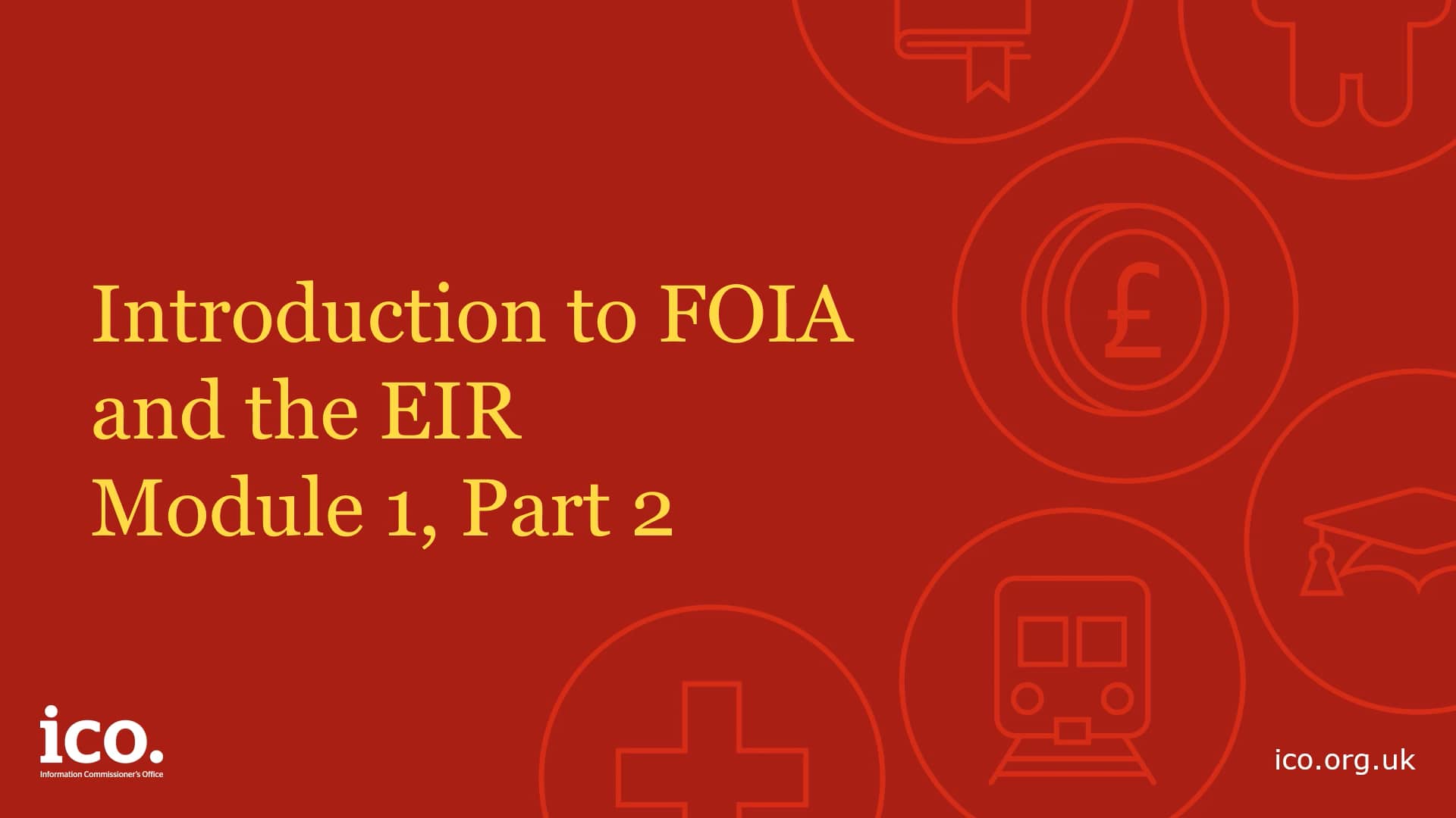 Introduction to FOIA and the EIR Module 1, Part 2 on Vimeo