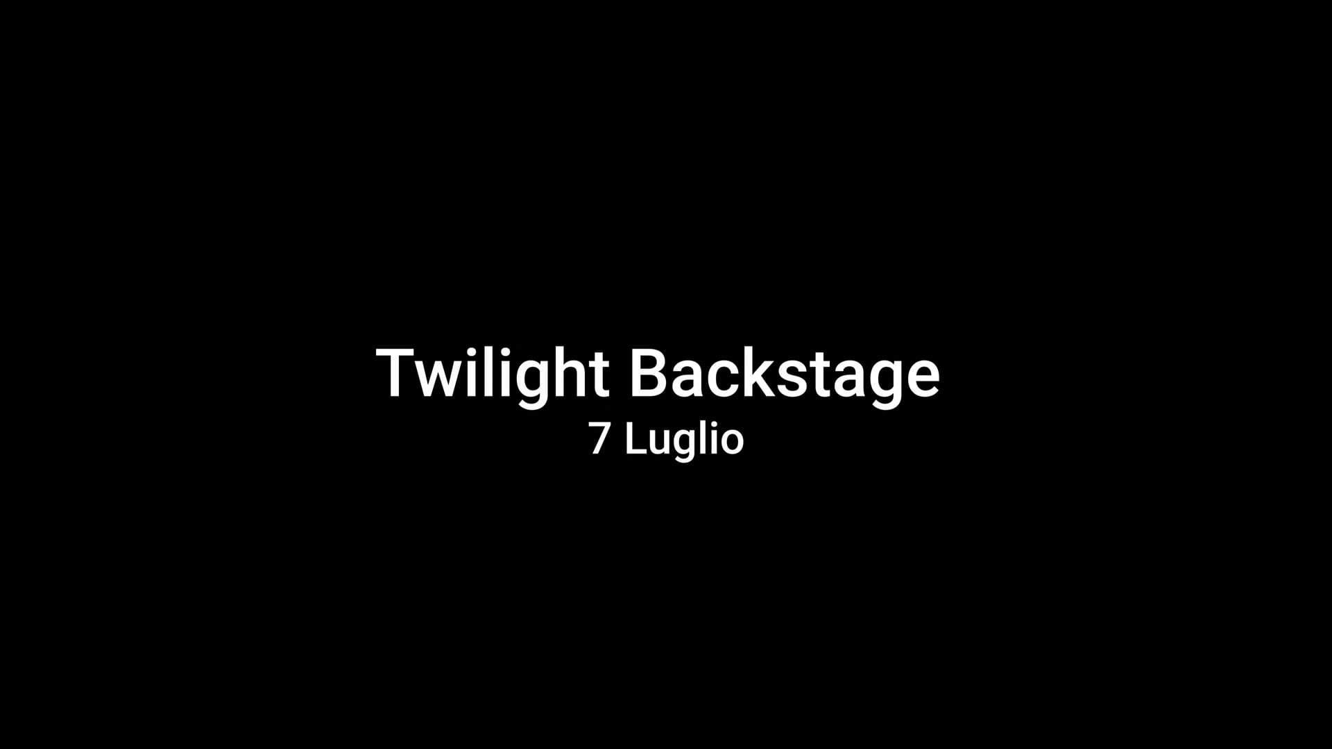 7 Luglio backstage