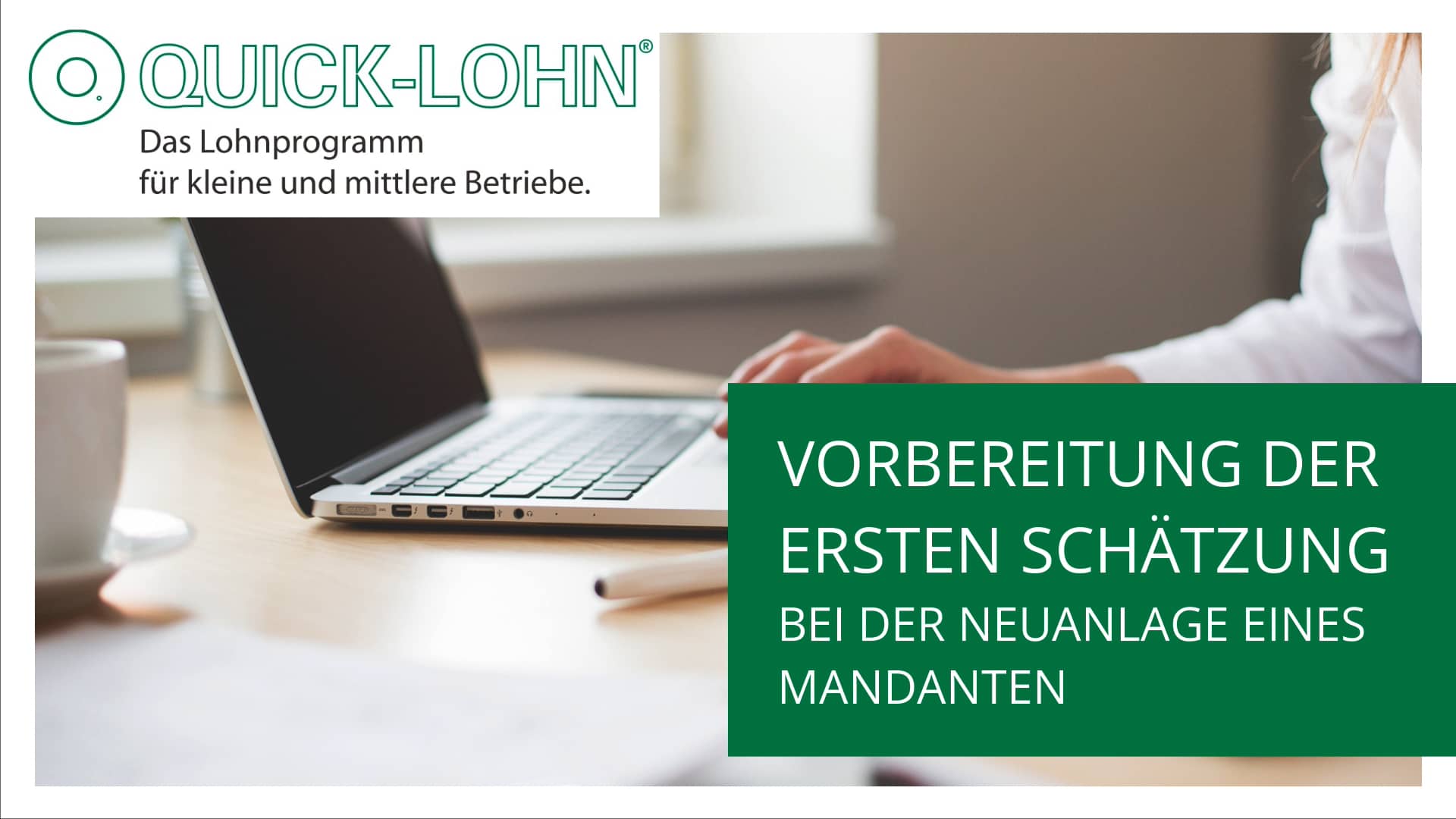 Vorbereitung der ersten Schätzung bei der Neuanlage eines Mandanten on