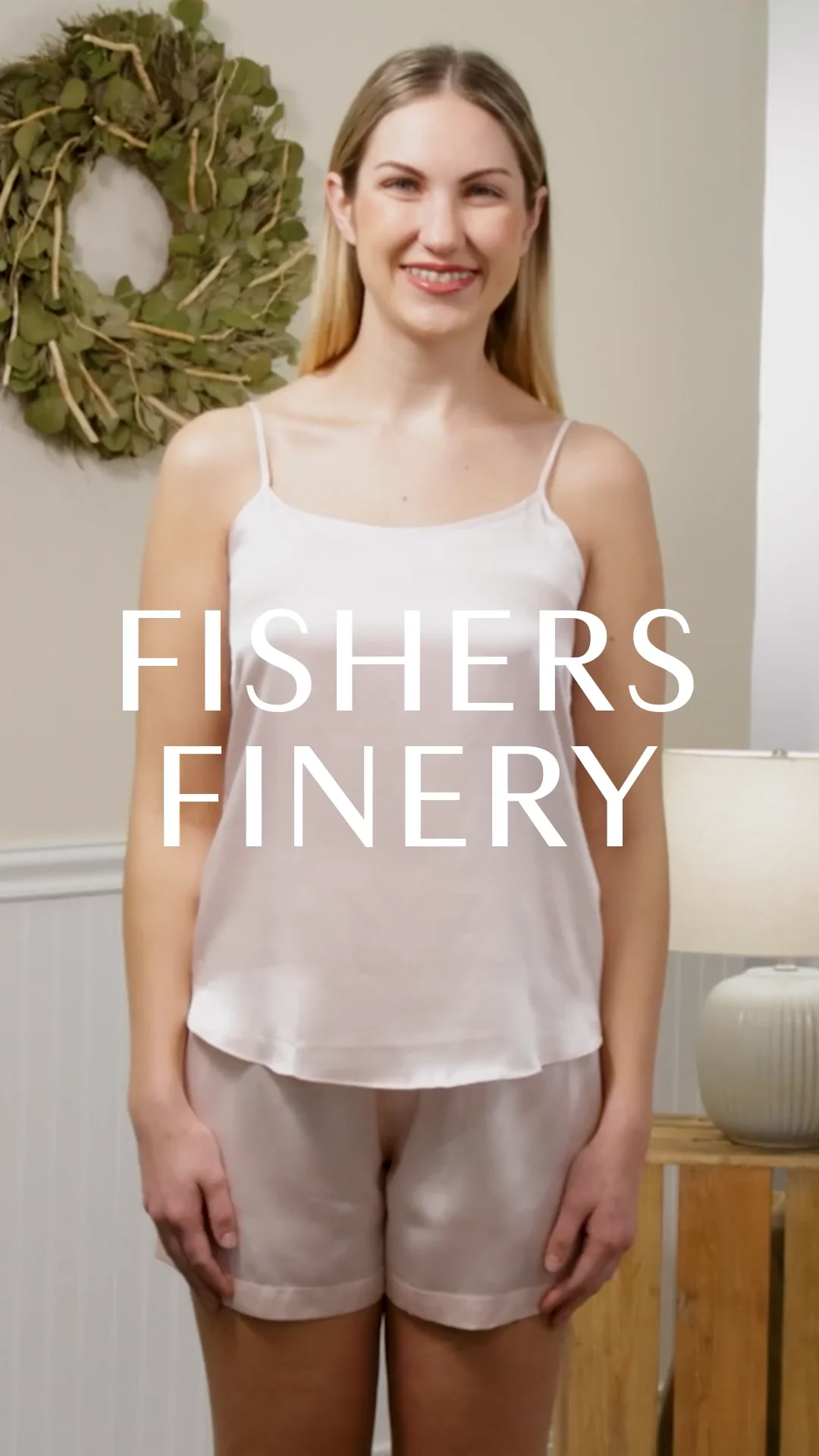 Fishers Finery Women's Long Silk Pajama Set