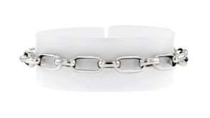 Italian Sterling Silver Paper Clip Link Bracelet