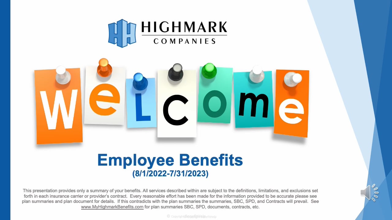 2022 Benefits Overview Highmark Companies, LLC on Vimeo