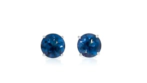 2.80 ct. t.w. Deep Blue Mystic Topaz Stud Earrings in Sterling Silver