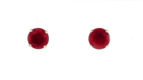 4.90 ct. t.w. Ruby Martini Stud Earrings in 14kt Yellow Gold