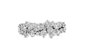 1.00 ct. t.w. Diamond Cluster Ring in 14kt White Gold