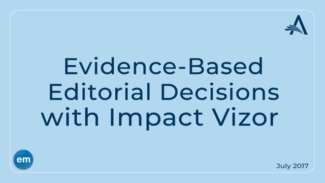 Evidence-Based Editorial Decisions with Impact Vizor