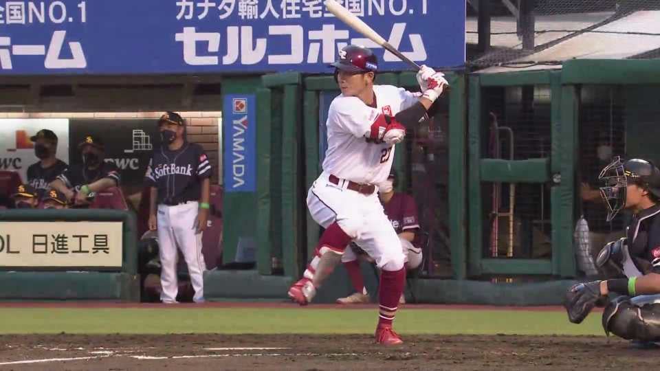 【ビートたけろう】イーグルス・岡島豪郎『リズム刻み…マルチ安打＋大きな打点』