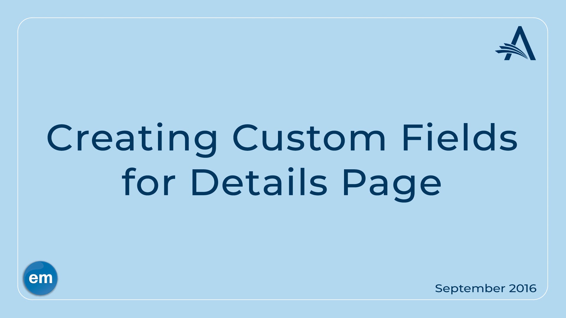 Creating Custom Fields for Details Page on Vimeo