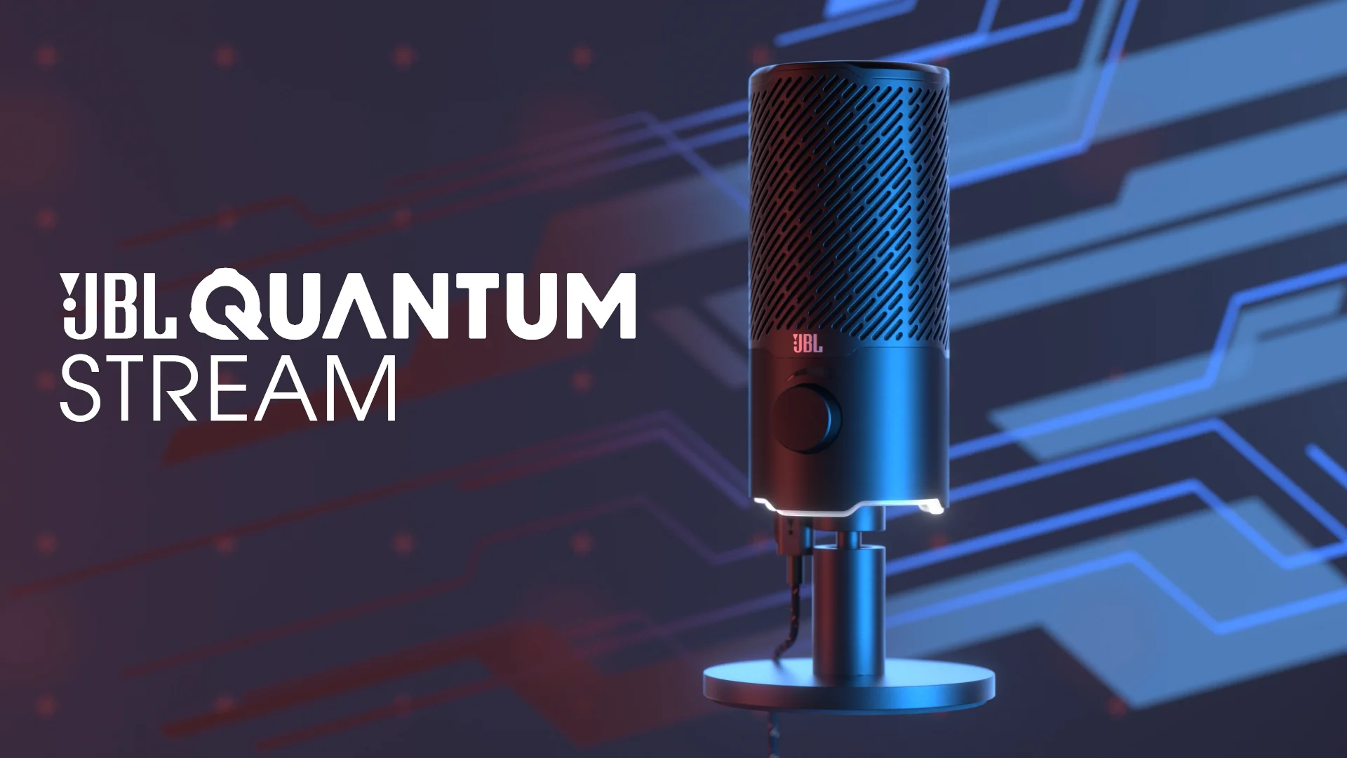 JBL Quantum Stream  Dual pattern premium USB microphone for