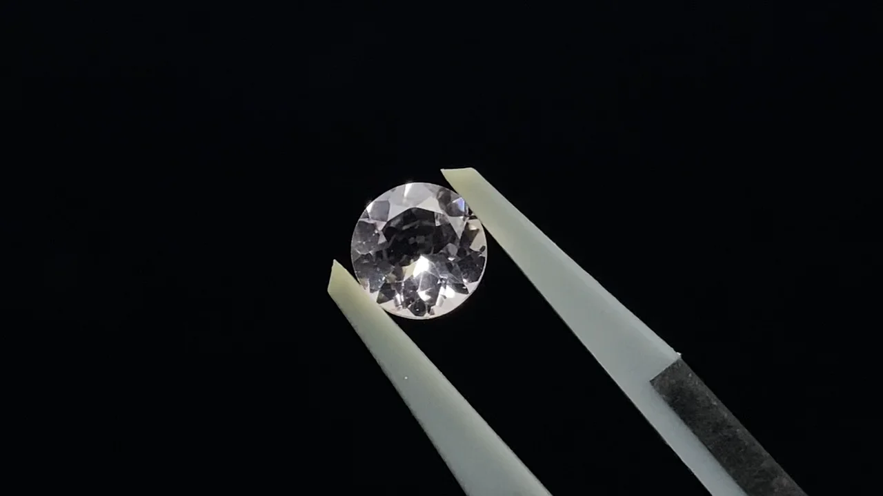 モルガナイト ルース ラウンドファセットカット5×5mm 2粒｜天然石