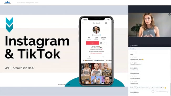 Social Media Strategien: Instagram & TikTok | mit Jenny (05.06.23)