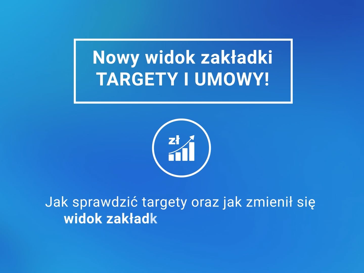 Nowy widok zakładki Targety i umowy on Vimeo