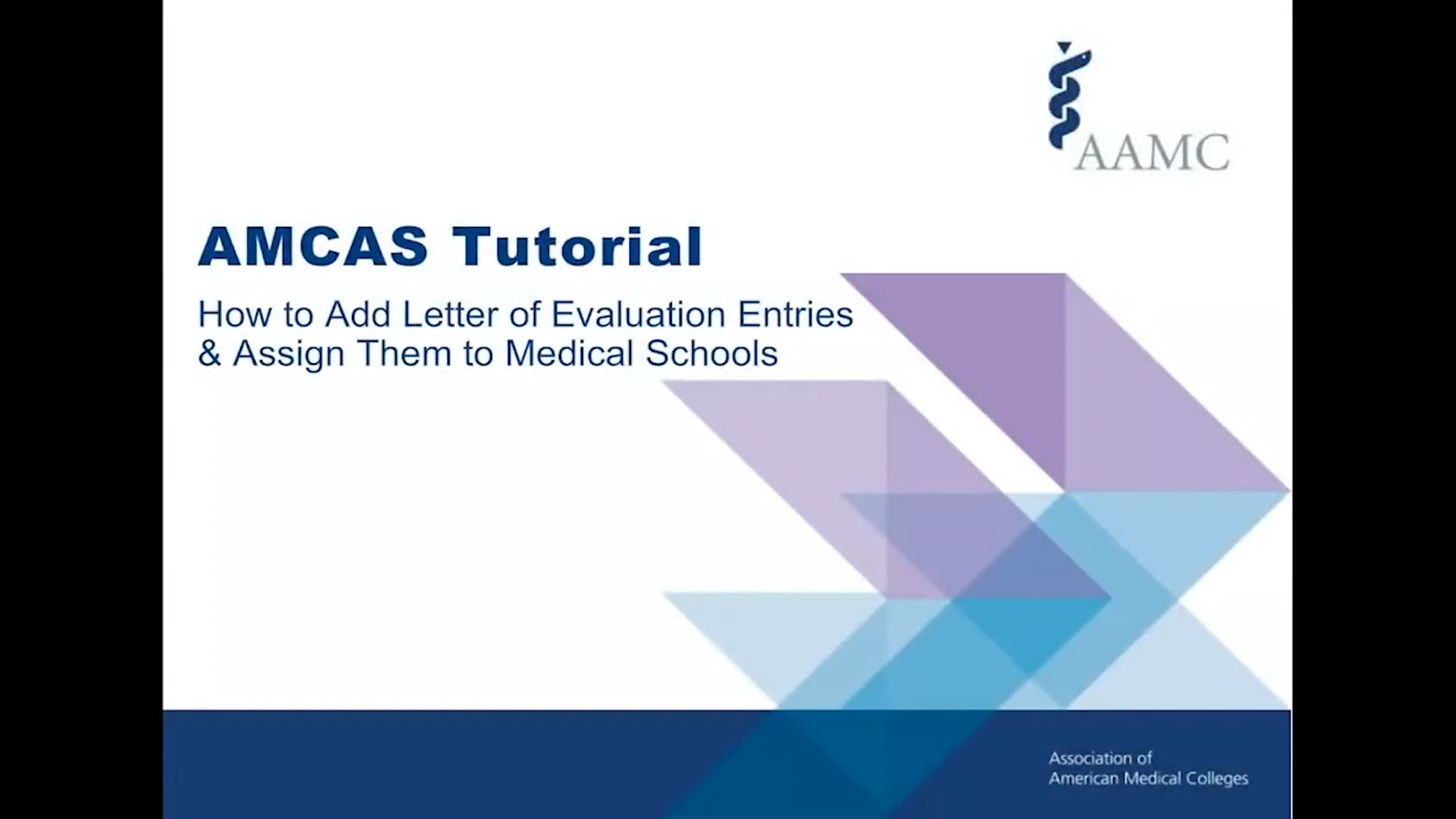 amcas-tutorial-how-to-add-letter-of-evaluation-entries-assign-them-to-medical-schools-on-vimeo