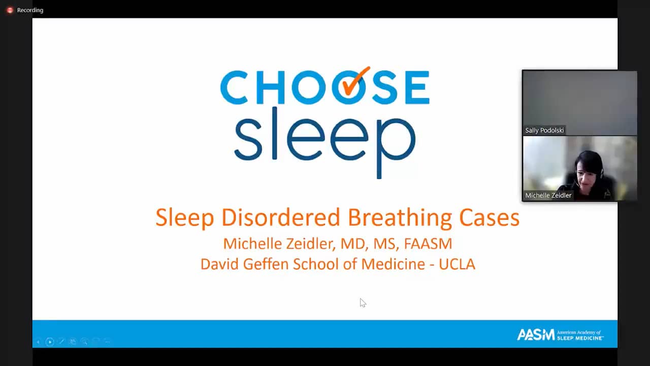 2022 Fellow Boot Camp Sleep Disordered Breathing Cases: Michelle ...