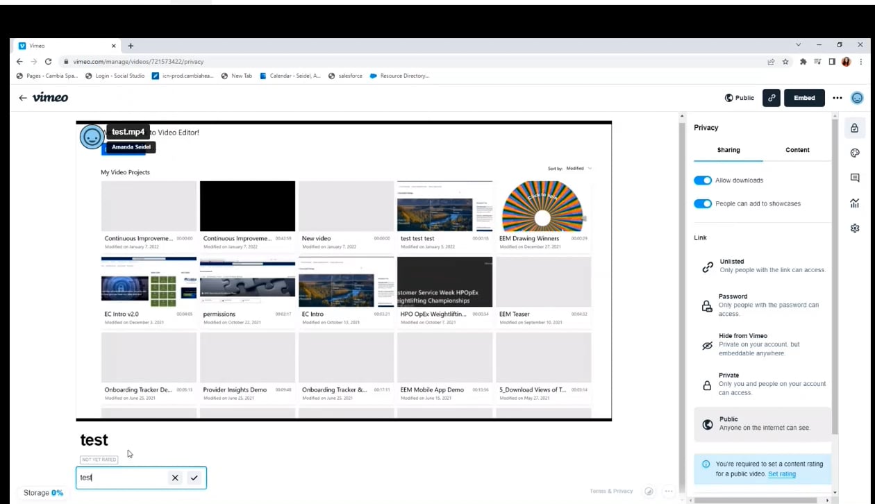 Test for Vimeo.mp4 on Vimeo
