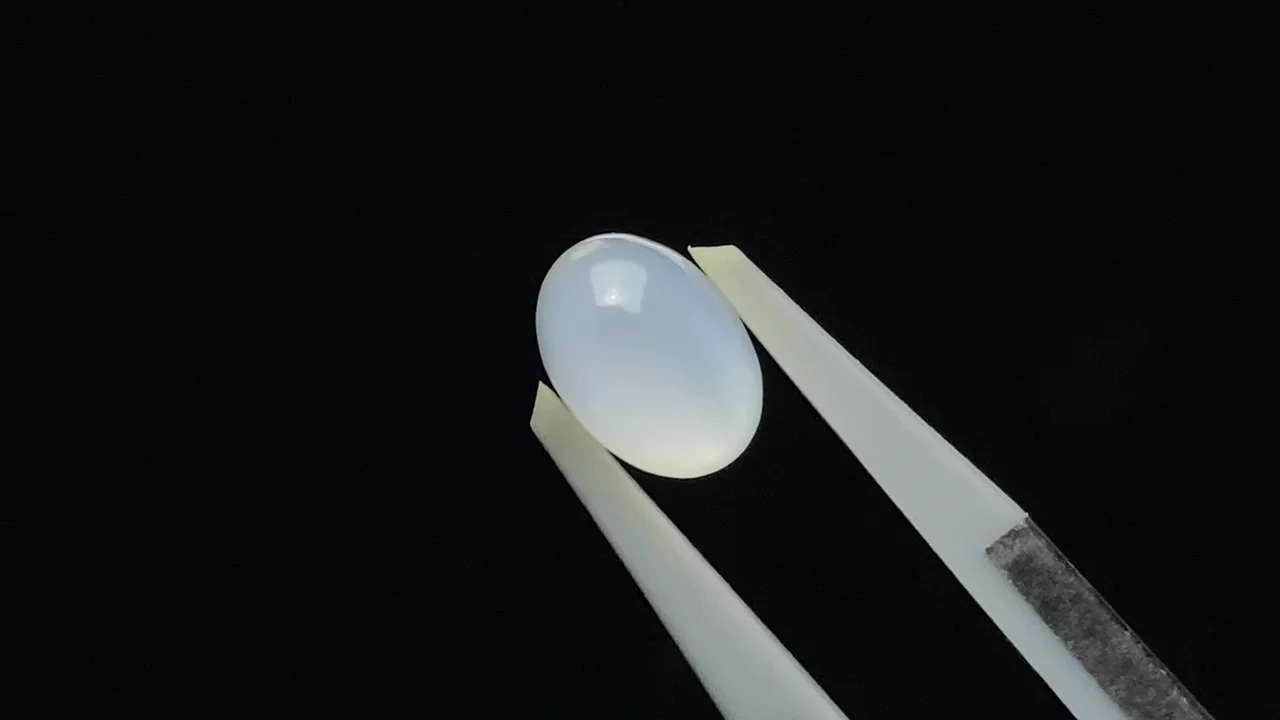 ホワイトムーンストーン オーバル カボション7×5mm 10個｜天然石ビーズ