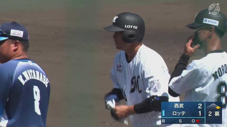 【ファーム】マリーンズ・柿沼友哉 1点を返すレフトへのタイムリーヒット!! 2022年7月10日 千葉ロッテマリーンズ 対 埼玉西武ライオンズ