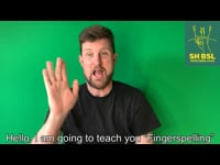 What is Fingerspelling A to Z BSL