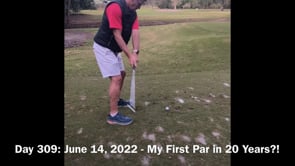 Week 3 Part 2/Taking the Range Swing to the Course/He Scored a Par!! 
