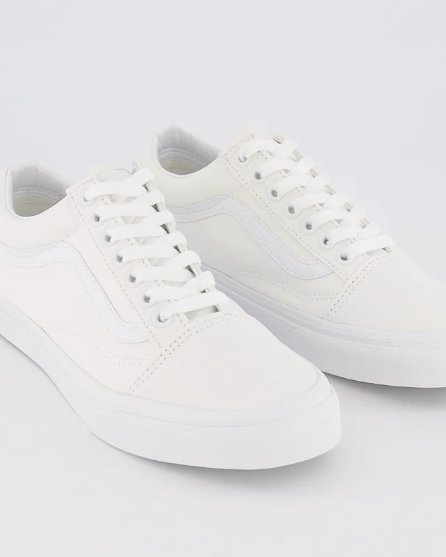 Old school 2025 white vans