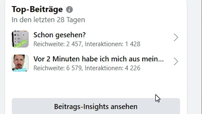Eine Sache, die mir in meiner FB Gruppe aufgefallen ist