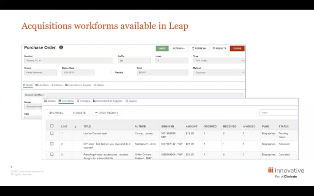 WEBINAR: Acquisitions Workflow in Leap