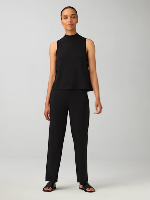 Stretch Jersey Knit Straight Pant