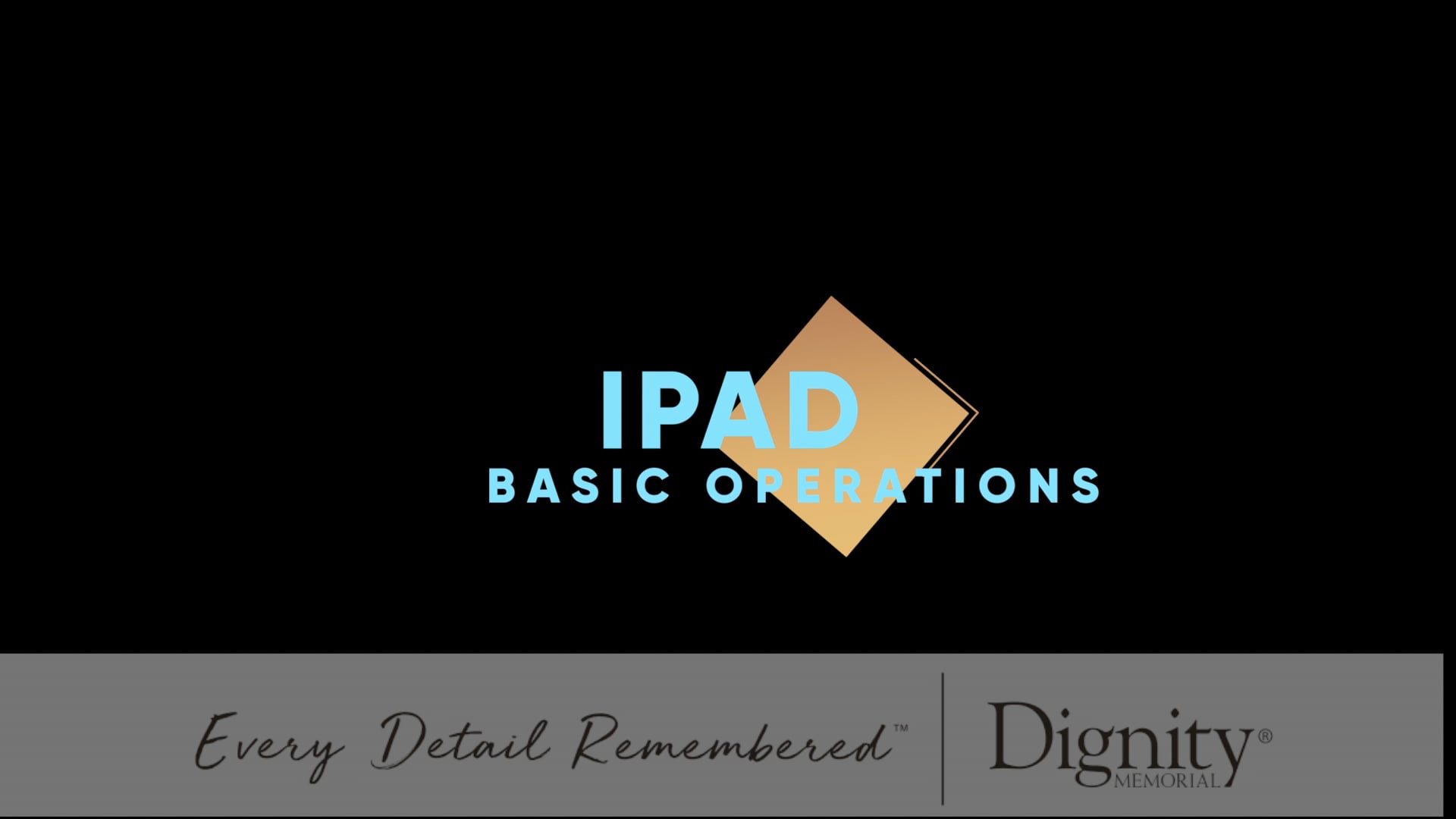 Basic iPad Operations