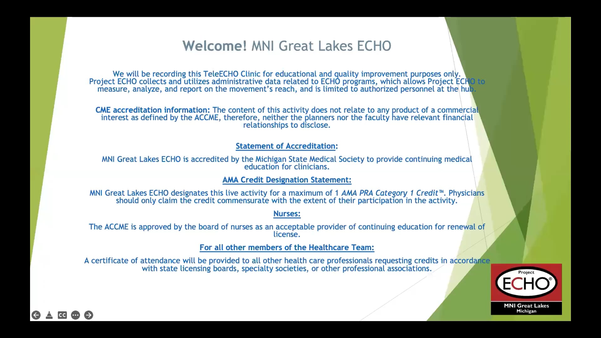 Spectrum Health ECHO Series