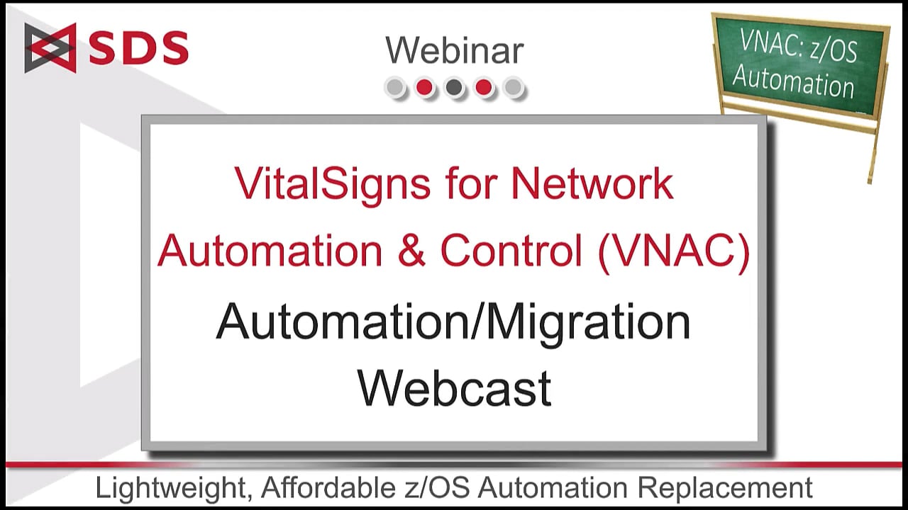 z/OS Automation with VNAC Legacy Replacement webinar Preview on Vimeo