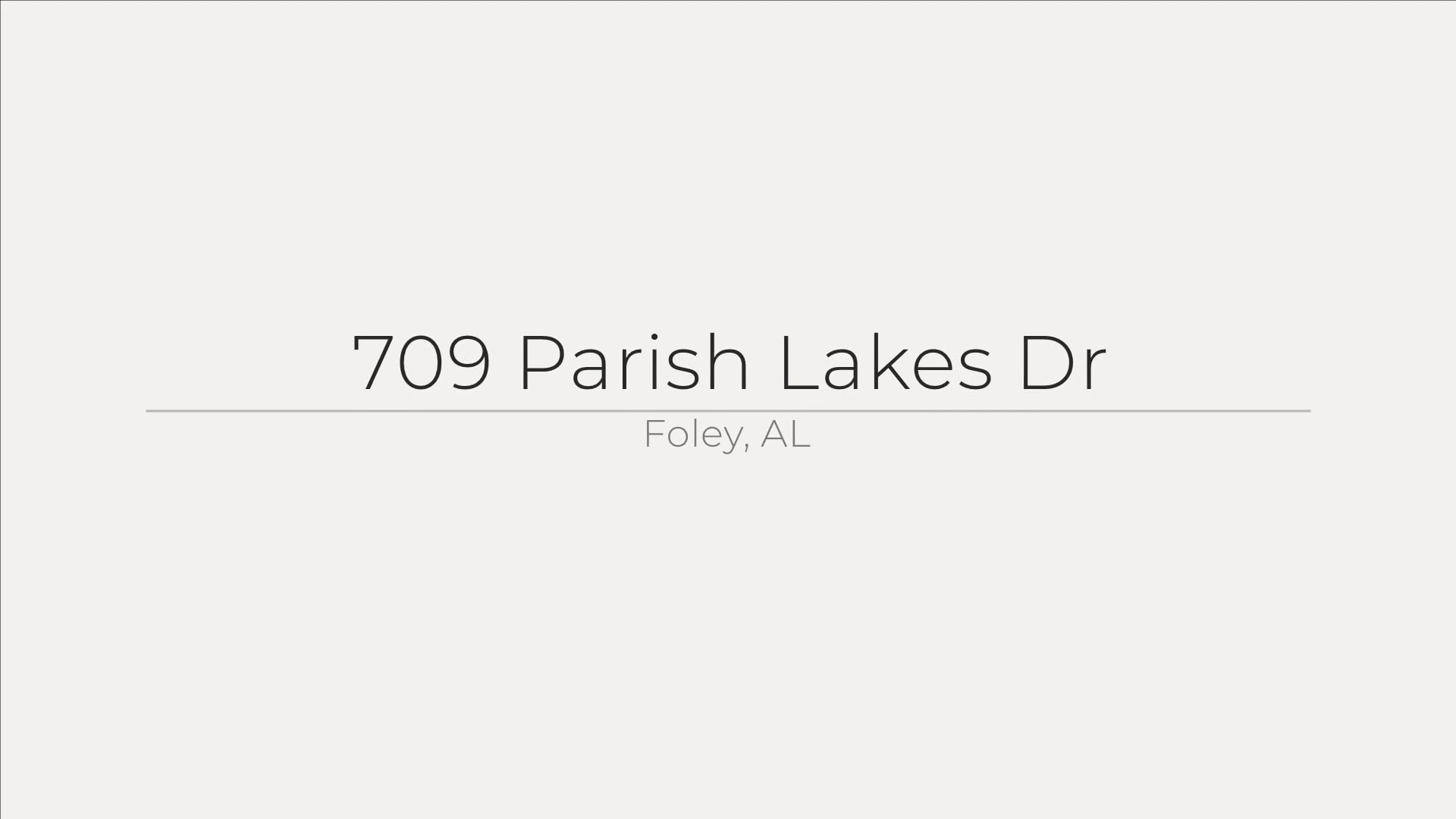 709 Parish Lakes Dr, Foley, AL on Vimeo