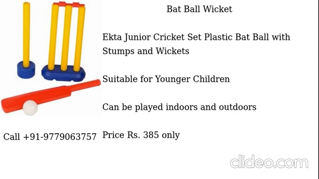 bat ball wicket for 5 year old on Vimeo