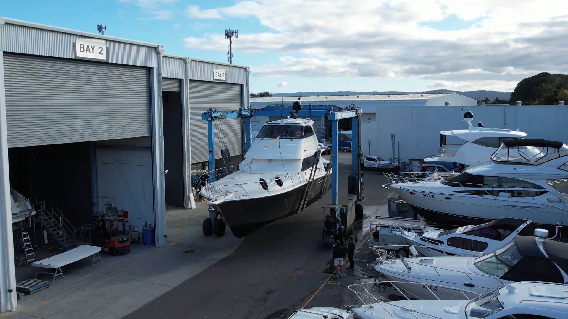 58 Project Refit Launch - Hope Harbour Marina on Vimeo