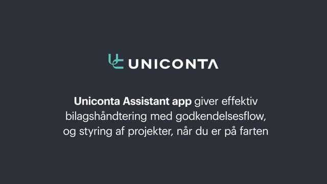 Uniconta Assistant app – adgang til kunder og projekter på mobilen