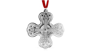 Gorham 2022 Sterling Silver Cross Ornament - 9th Edition