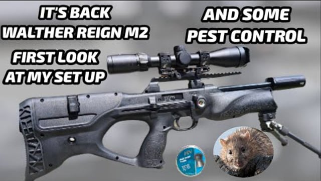 WALTHER REIGN M2 FIRST LOOK AT MY SETUP AND SOME BONUS RATTING - Airgun101