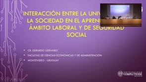 Interacción entre la Universidad y la sociedad en el aprendizaje en ambito laboral y de seguridad social