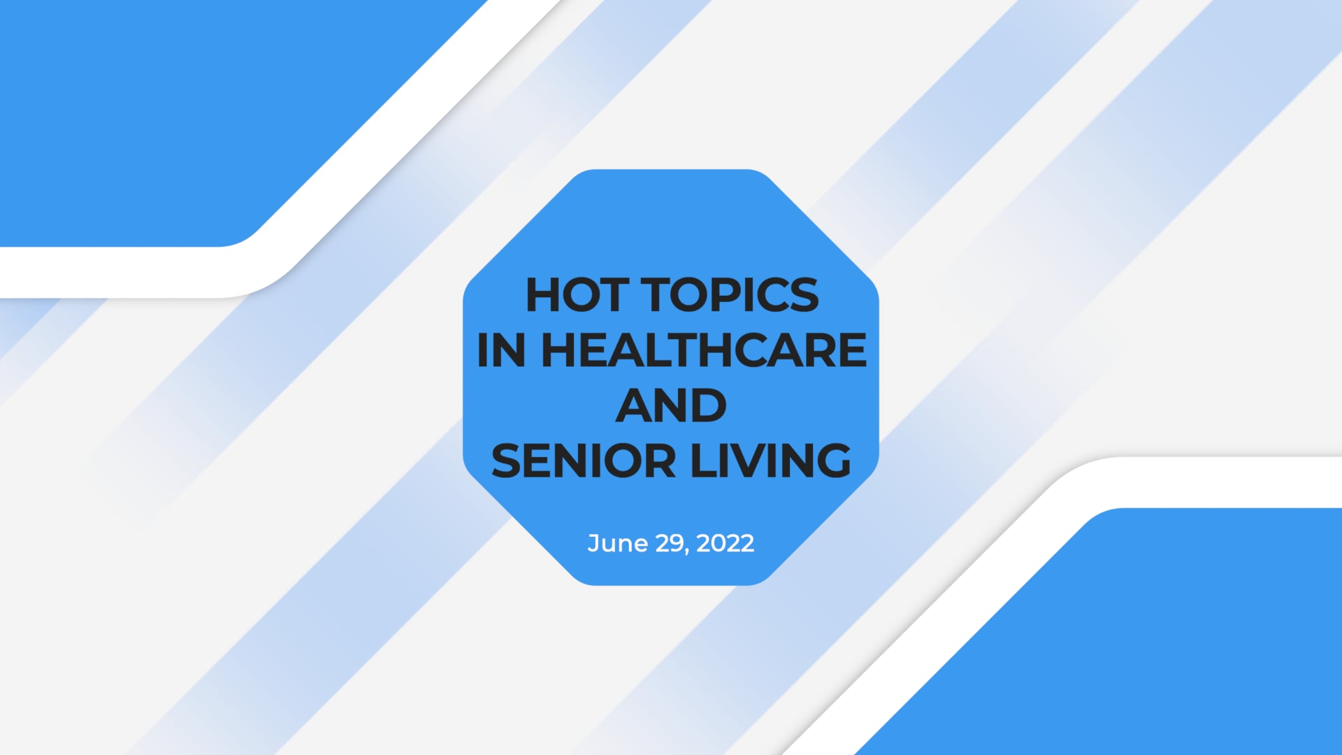 Hot Topics in Healthcare and Senior Living trailer on Vimeo