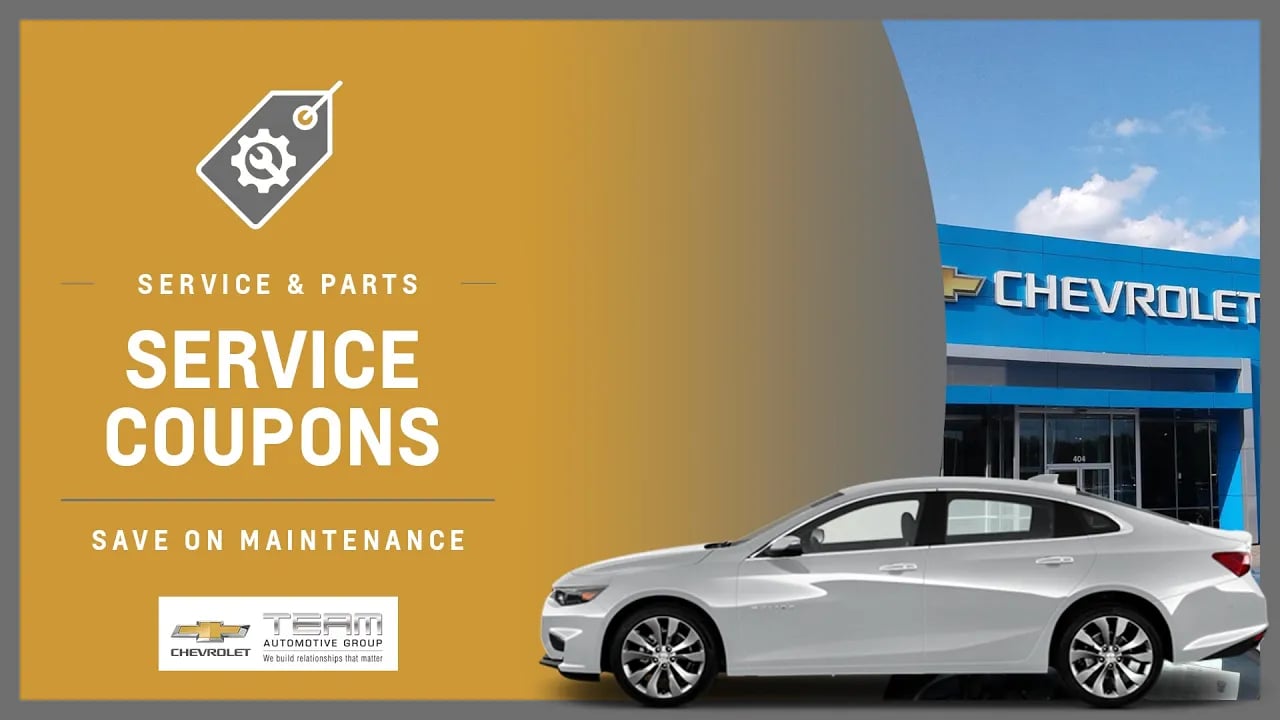 Chevrolet Service Coupons Salisbury, NC // Team Chevrolet Buick GMC